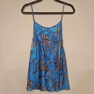 Vintage Silk Victoria's Secret Paisley Blue Slip